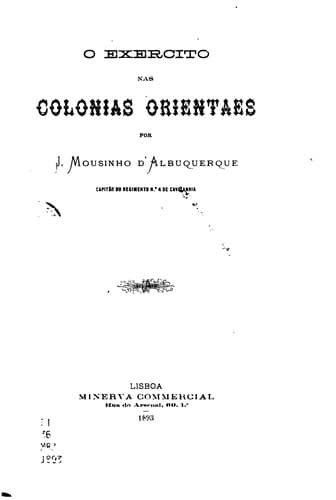 O exercito nas colonias orientales