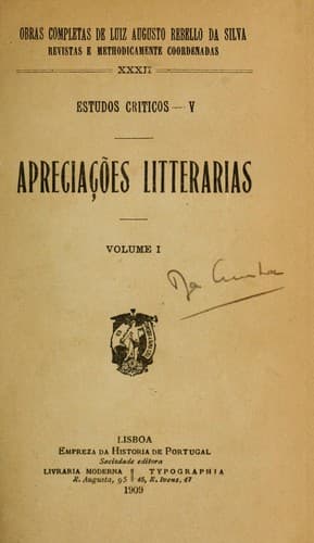 Apreciações litterarias
