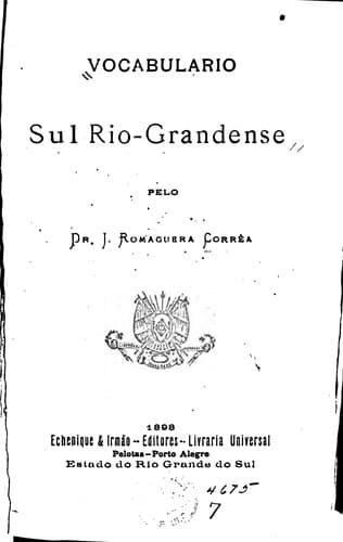 Vocabulario Sul Rio-Grandense