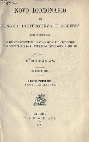 Novo diccionario da lingua Portugueza e Allemã