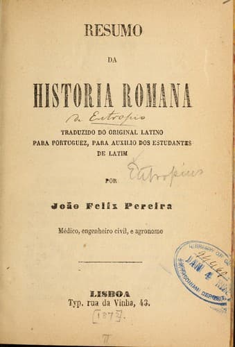 Resumo da historia romana