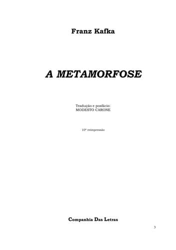 Metamorfose, A