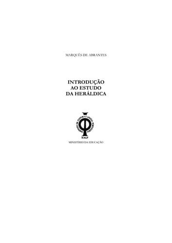 Introdução ao estudo da heráldica
