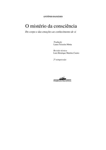 Mistério da Consciência, O
