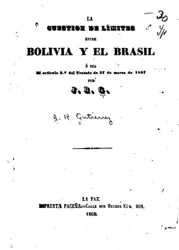 La cuestión de límites entre Bolivia y el Brasil: 6 sea, El artículo 2 ̊del ...