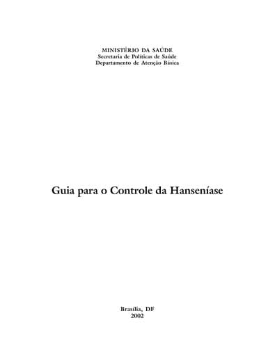 Guia para o controle da Hanseni ase