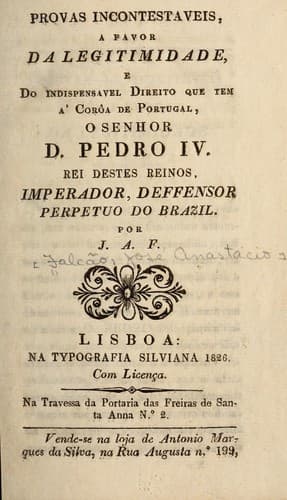 Provas incontestaveis: a favor da legitimidade