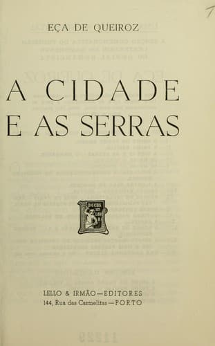 Cidade e as serras
