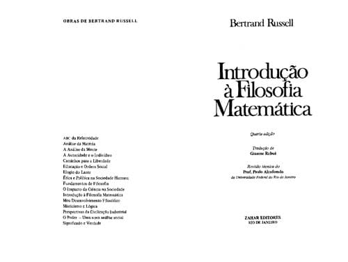 Introduc ʹa o a filosofia matema tica