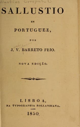 Sallustio em portuguez