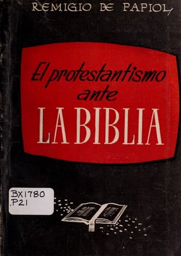 El protestantismo ante la Biblia