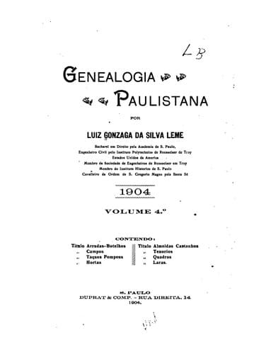 Genealogia paulistana