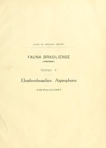 Fauna brasiliense: Peixes