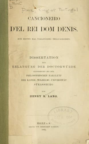 Cancioneiro d'el Rei Dom Denis