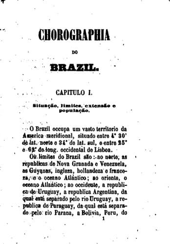Chorographia do Brazil