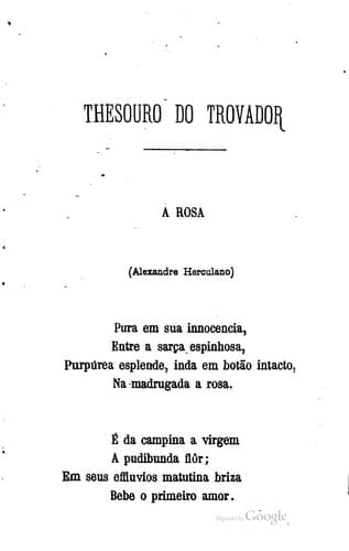 Thesouro do trovador: selecção de canções e recitativos