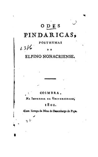 Odes pindaricas