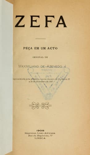 Zefa: peça em um acto