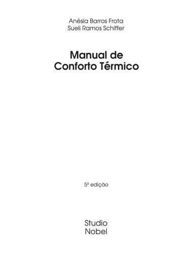 Manual de conforto termico
