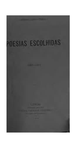 Poesías escolhidas, 1898-1902