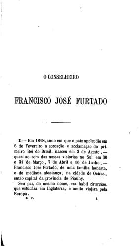 O conselheiro Francisco José Furtado: biographia e estudo de historia politica contemporanea