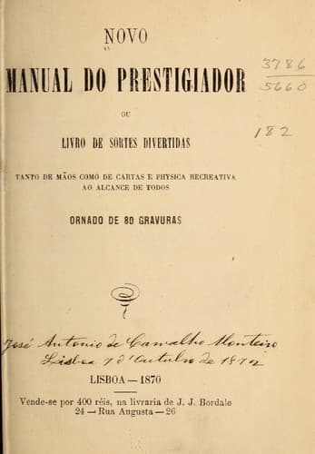 Novo manual do prestigiador