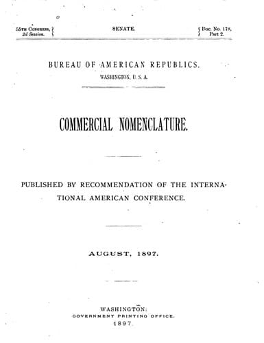 Commercial nomenclature.