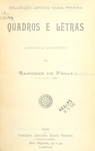 Quadros e lêtras: histórias e romancêtes.