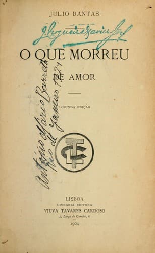 O que morreu de amor