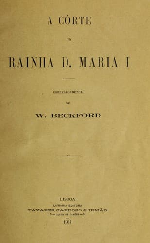 A côrte de rainha D. Maria I
