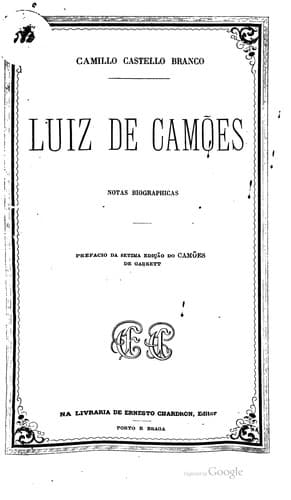 Luiz de Camões: notas biographicas
