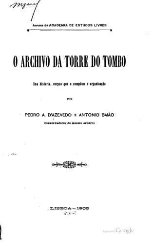 O Archivo da Torre do Tombo