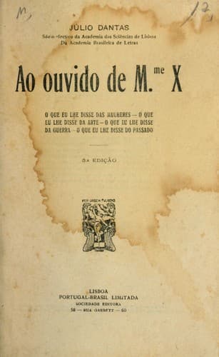Ao ouvido de Mme. X