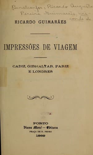 Impressões de viagem: Cadiz, Gibraltar, Pariz e Londres