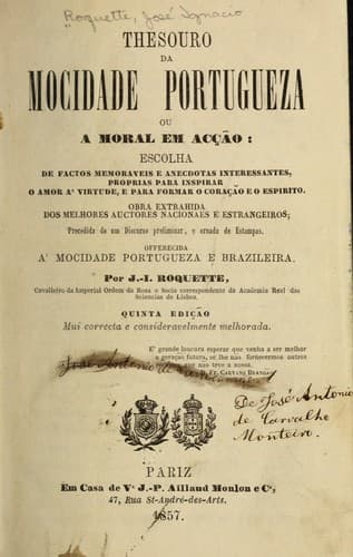 Thesouro da mocidade portugueza