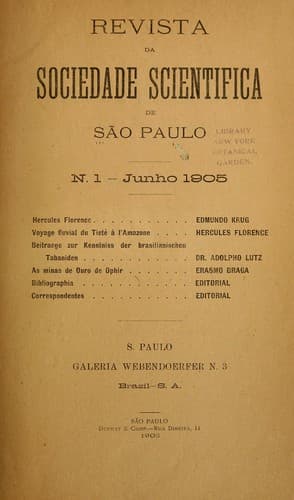 Revista da Sociedade Scientifica de São Paulo