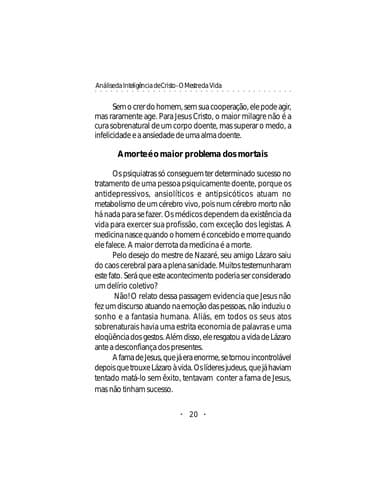 Análise da Inteligência de Cristo: o Mestre da Vida