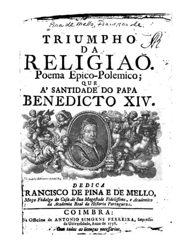 Triumpho da religiaõ: Poema epico-polemico