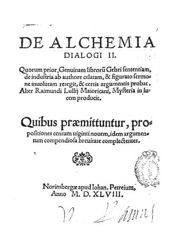 De alchemia dialogi II: quorum prior genuinam libroru[m] Gebri sententiam de ...